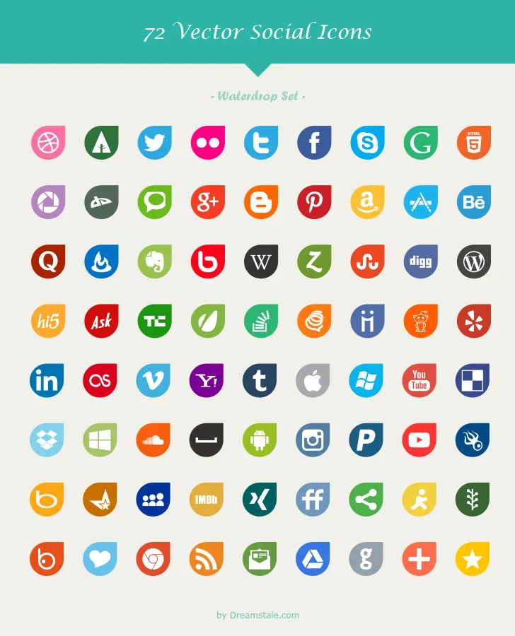 download-72-free-vector-social-icons-waterdrop-set